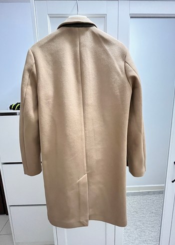 Bej Erkek Midi Kaban - fit kesim - Görsel 4