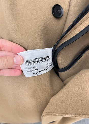 Bej Erkek Midi Kaban - fit kesim - Görsel 5