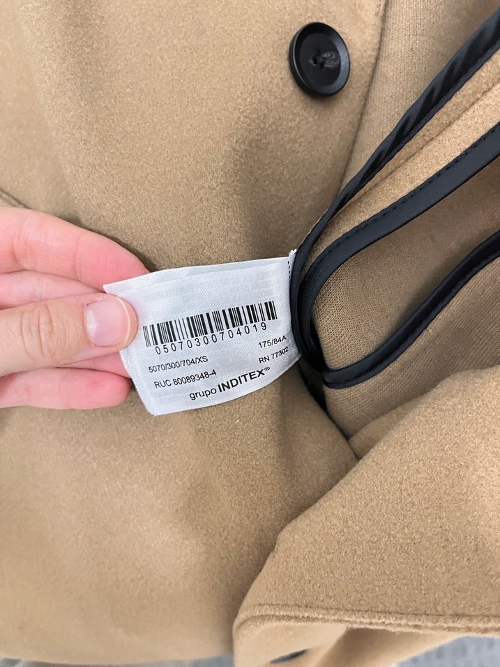 Bej Erkek Midi Kaban - fit kesim - Görsel 5