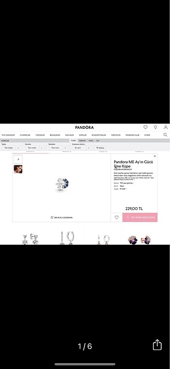 Pandora me ayın gücü küpe