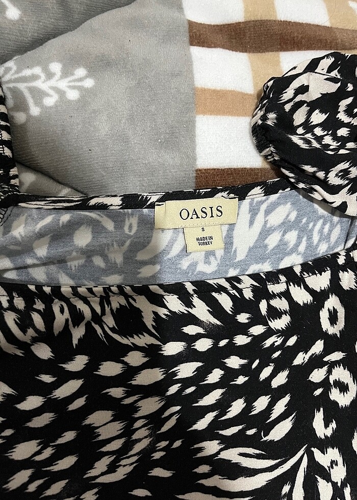 Karışık desen elbise - Görsel 4