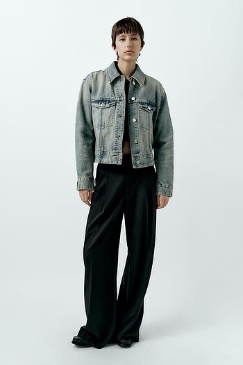 s Beden Zara kot ceket denim ceket