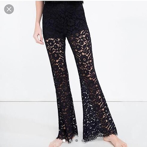 Zara Zara dantel pantolon