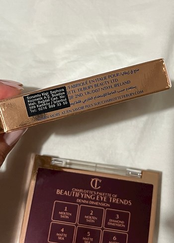 Charlotte Tilbury denim dimension Mavi Göz Farı Paleti - Görsel 6