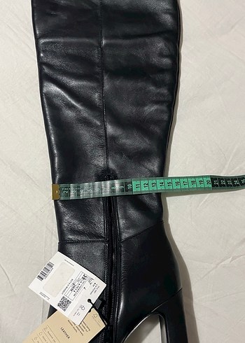 Mango hakiki deri çizme diz üstü çizme - Görsel 13