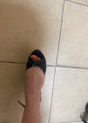 Diğer Parlak Siyah Yılan Desenli Stiletto Topuklu