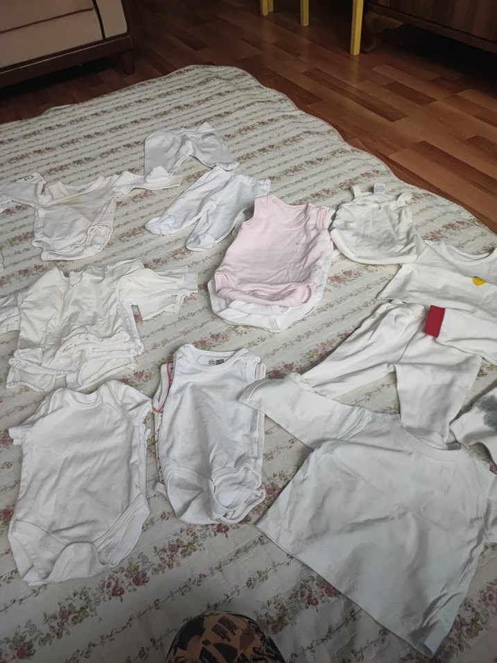 Beyaz Kolsuz Bebek Body toplam 50 parça - Görsel 4