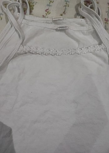 Beyaz Kız Çocuk Atlet - Görsel 2