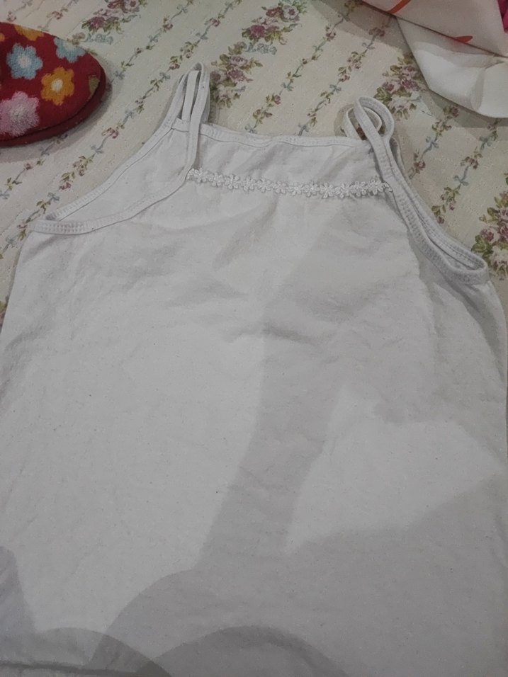 Beyaz Kız Çocuk Atlet - Görsel 3