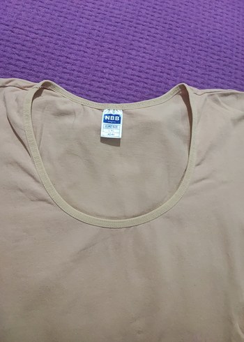 Bej Renkli Kısa Kollu Çocuk Atlet - Görsel 4