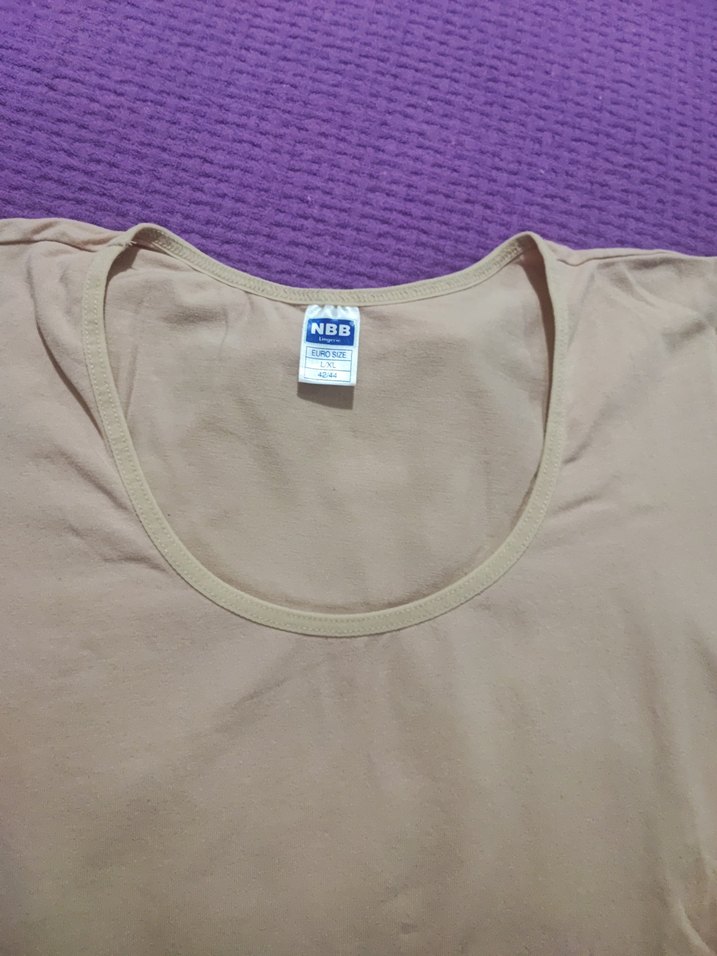 Bej Renkli Kısa Kollu Çocuk Atlet - Görsel 4