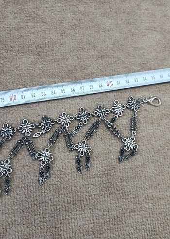 Bohem Zincir Detaylı Uzun Vintage Kolye - Görsel 4