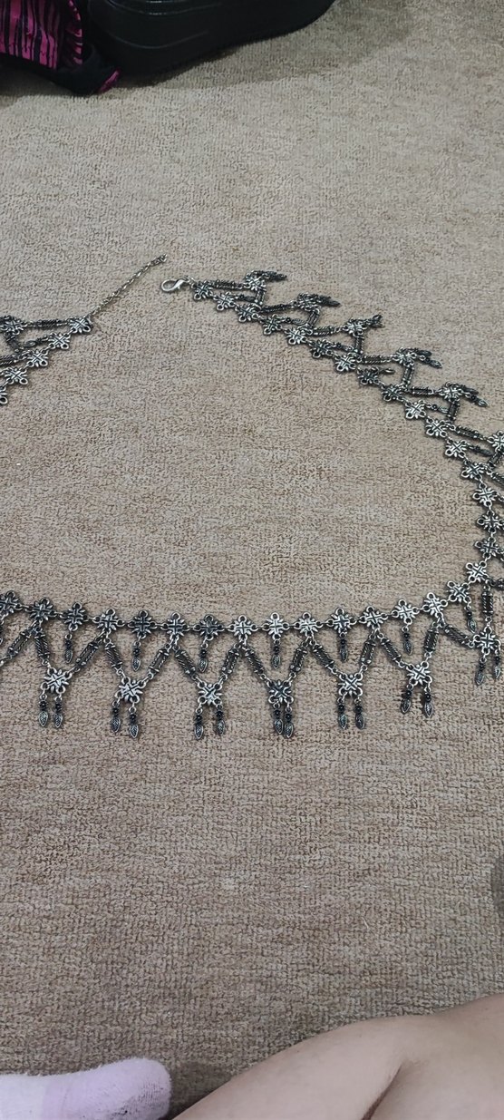 Bohem Zincir Detaylı Uzun Vintage Kolye - Görsel 2