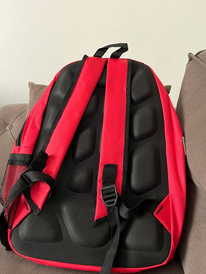 Kırmızı Çocuk Okul Çantası SPORT Yazılı - Görsel 2