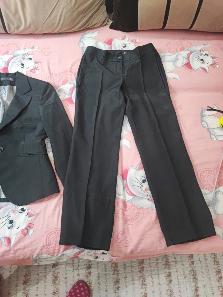 Siyah Düğmeli Kadın Blazer Ceket - Görsel 2