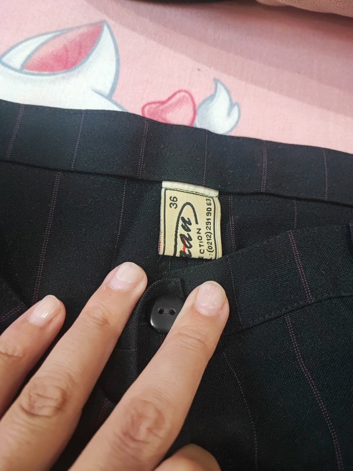 Düğmeli Siyah Kadın Blazer Ceket - Görsel 3