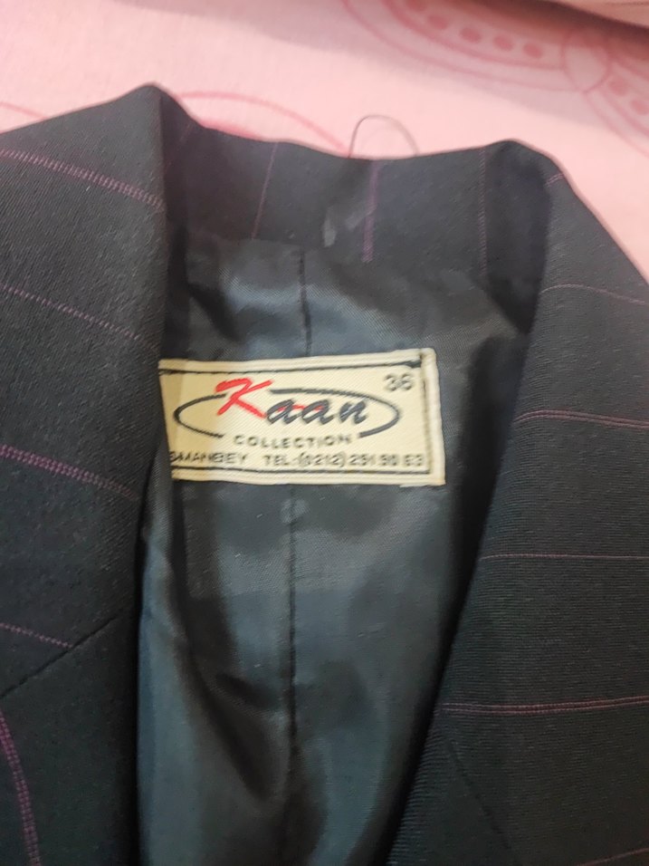 Düğmeli Siyah Kadın Blazer Ceket - Görsel 4