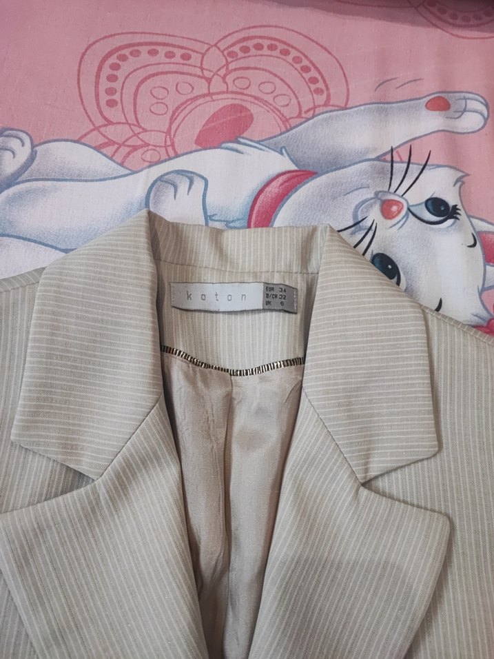 Bej Kadın Ofis Takım Elbise - Görsel 3