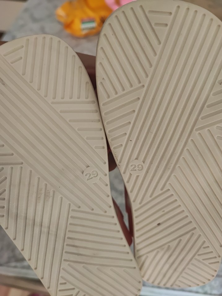 Kız Çocuk Gri-Pembe Cırtlı Terlik ve Sandalet - Görsel 2