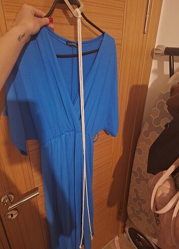 Kemerli salas elbise  - Görsel 2