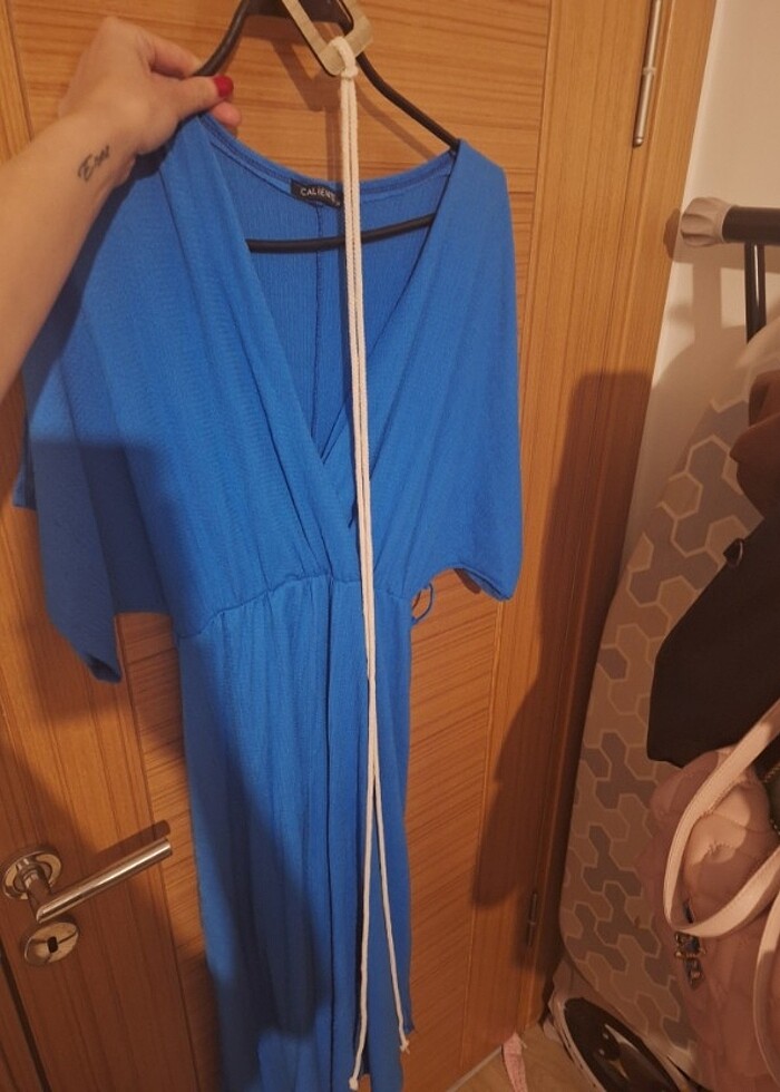 Kemerli salas elbise  - Görsel 2