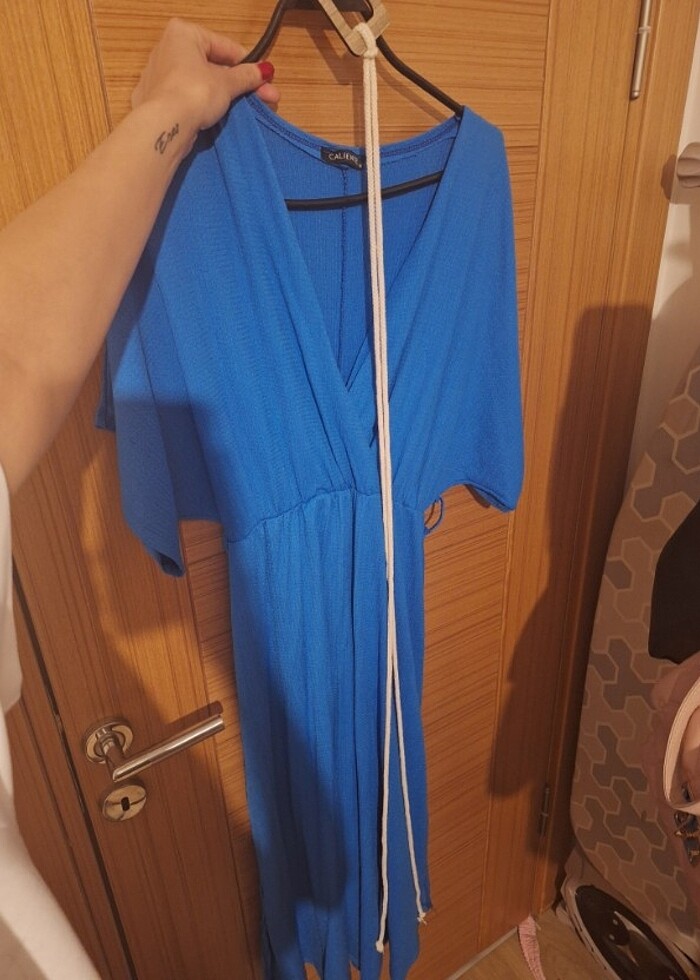 Kemerli salas elbise  - Görsel 3