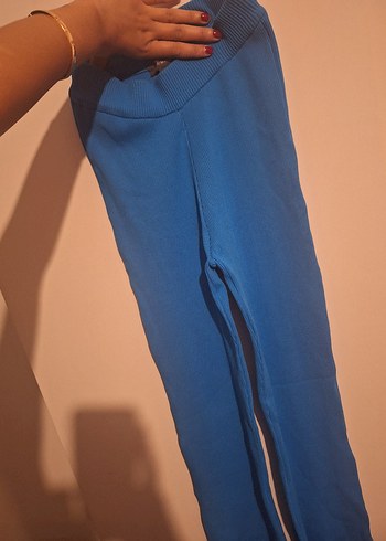 Kadın Lacivert Dar Kesim Kumaş Pantolon - Görsel 2