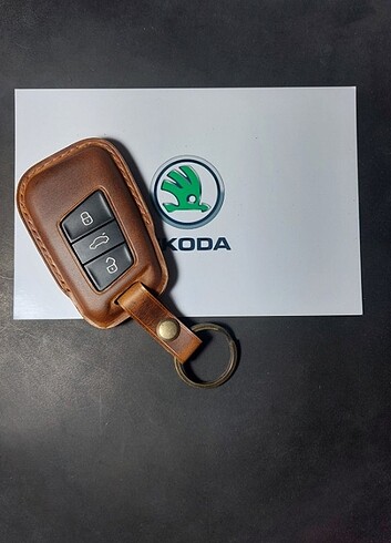 PASSAT/SKODA /SUPERB/KADIAQ DERI ANAHTAR KILIFI 