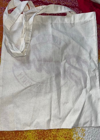 Pembe Baskılı Kadın Bez Çanta - Görsel 3