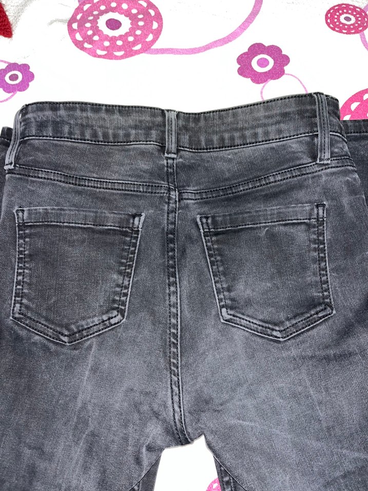 Kadın Gri skinny jean - Görsel 3