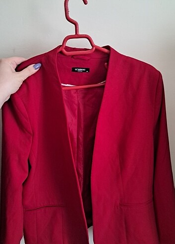 46 Beden kırmızı Renk Lcw kadın blazer ceket 