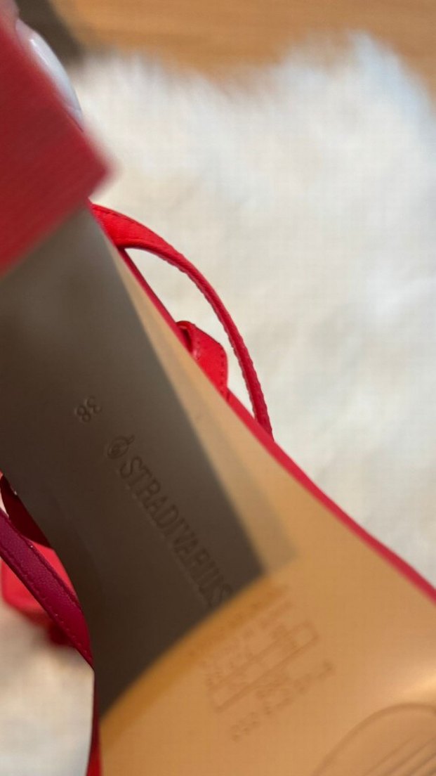 Kırmızı dolgu Topuklu Kadın Sandalet - Görsel 2