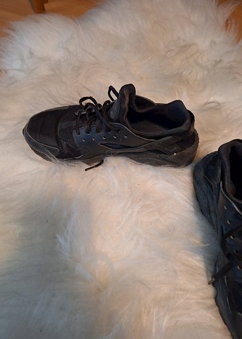 nike Kadın Siyah Bağcıklı Dolgu Topuklu Spor Ayakkabı - Görsel 4