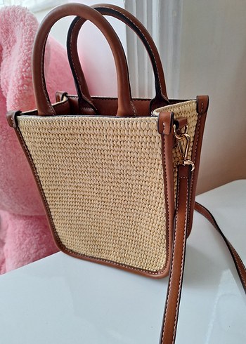 Kahverengi Deri Kemer Detaylı Minimalist Çanta - Görsel 3