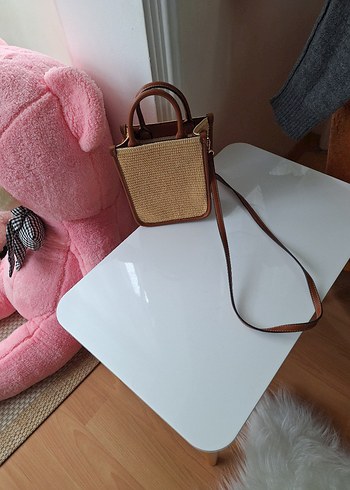 Kahverengi Deri Kemer Detaylı Minimalist Çanta - Görsel 2