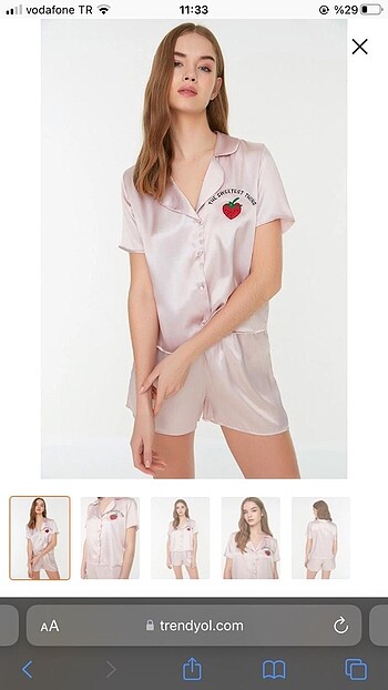 Trendyolmilla Satem Pijama Takımı