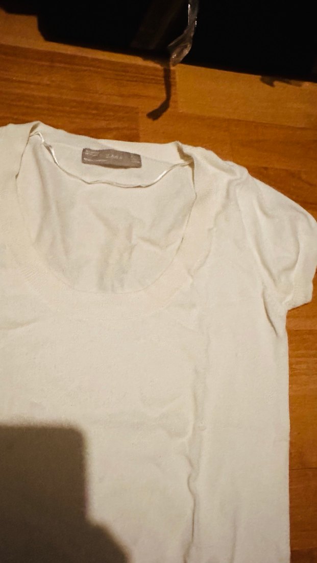 Beyaz Pamuklu Kısa Kollu Tişört - Görsel 3