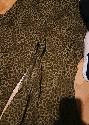 Kahverengi Drapeli uzun pantalon - Görsel 4