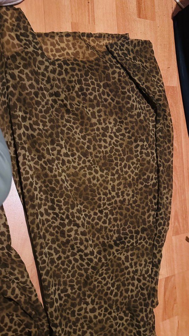 Kahverengi Drapeli uzun pantalon - Görsel 5