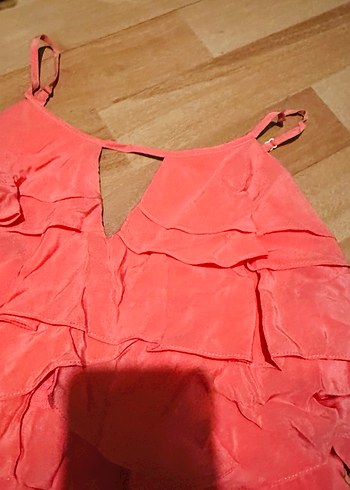 Pembe Straplez Mini Abiye Elbise - Görsel 4