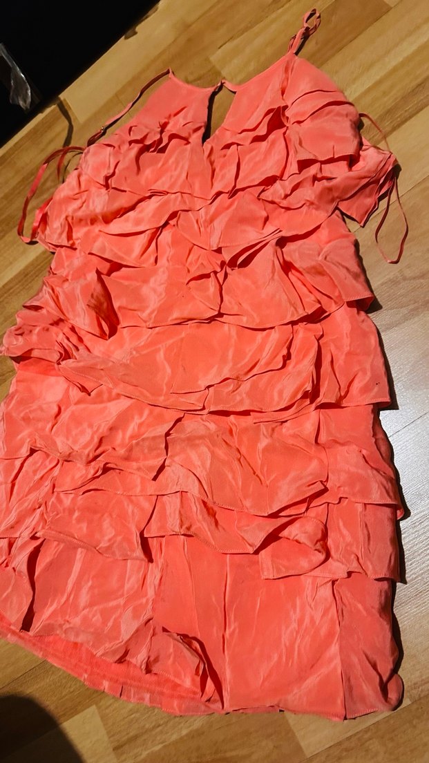 Pembe Straplez Mini Abiye Elbise - Görsel 3