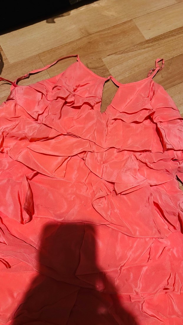 Pembe Straplez Mini Abiye Elbise - Görsel 2