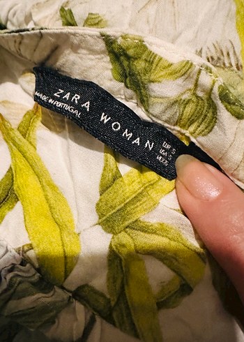 Çiçek Desenli Bohem Çok Renkli gömlek tipli bluz - Görsel 5