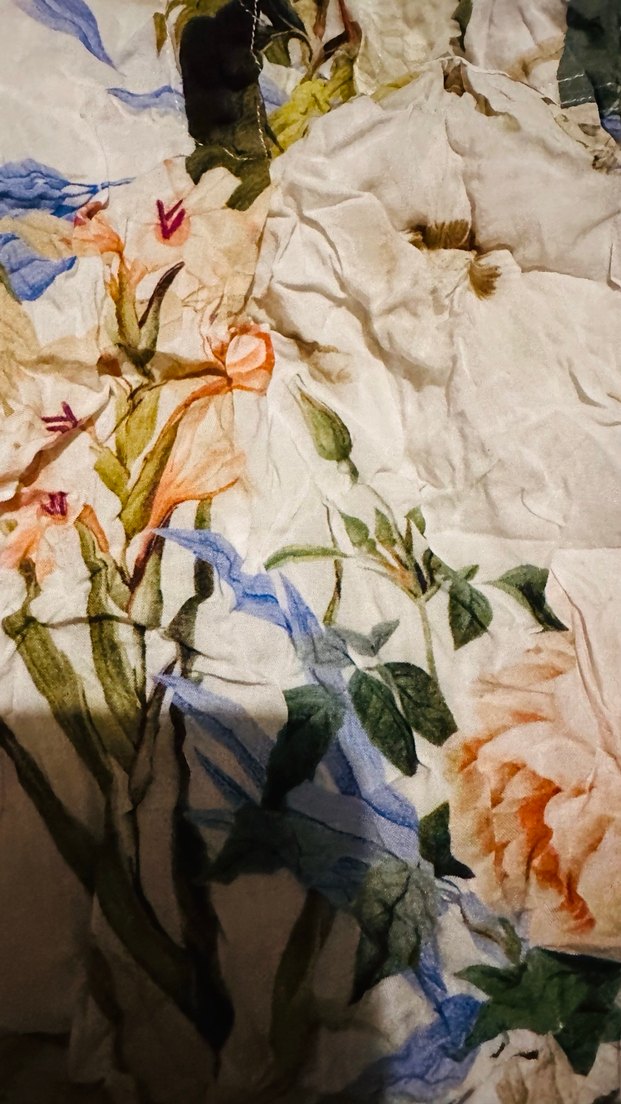 Çiçek Desenli Bohem Çok Renkli gömlek tipli bluz - Görsel 3