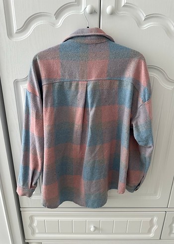 Pastel Renkli Düğmeli Kadın Gömlek - Görsel 3