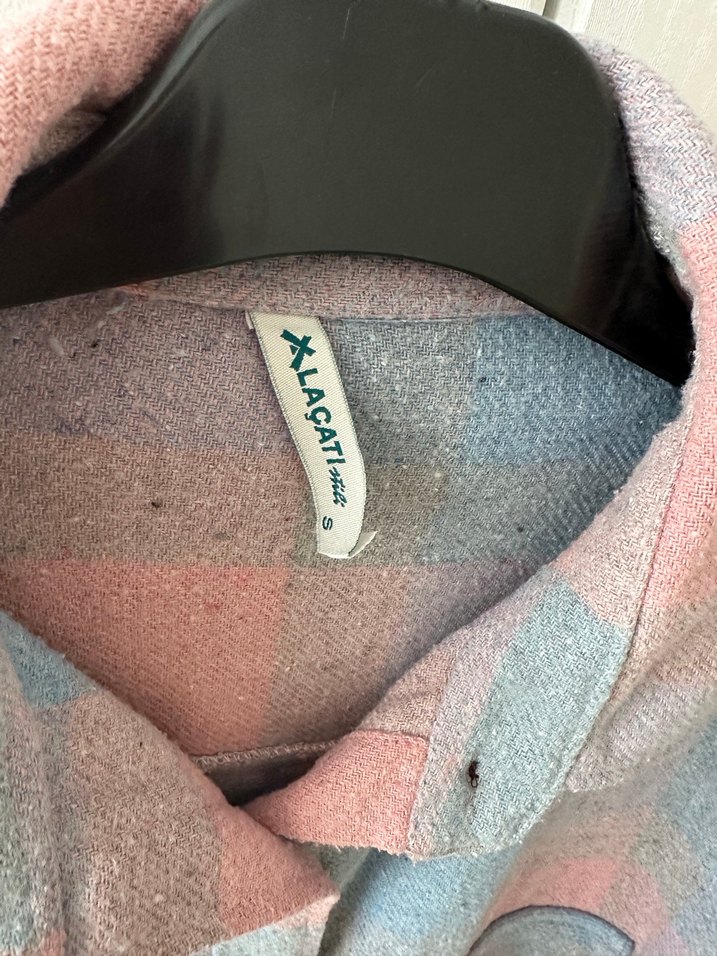 Pastel Renkli Düğmeli Kadın Gömlek - Görsel 5