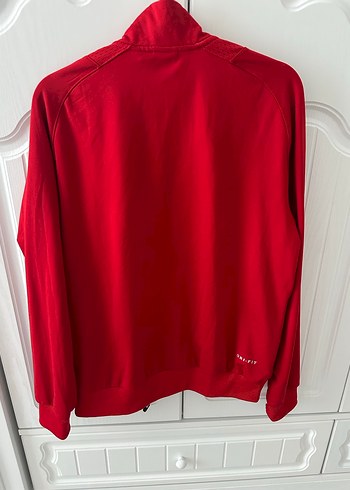 Kırmızı Fermuarlı Erkek Nike Sweatshirt - Görsel 5