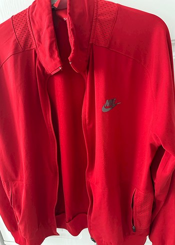 Kırmızı Fermuarlı Erkek Nike Sweatshirt - Görsel 2