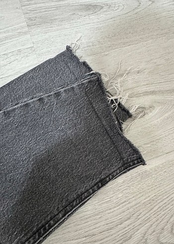 Gri  Rahat Kesim Kadın Kot Pantolon - Görsel 2