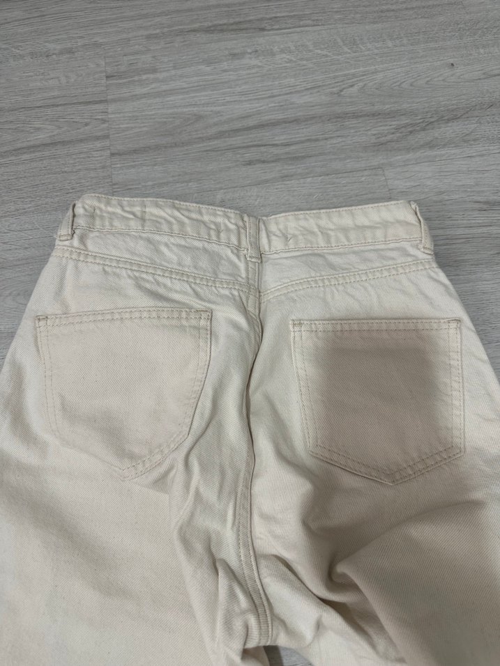 Bej Normal Boy Kadın Kot Pantolon - Görsel 3